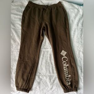 Men’s Large Brown Columbia Sweat Pants/Joggers. New without tags